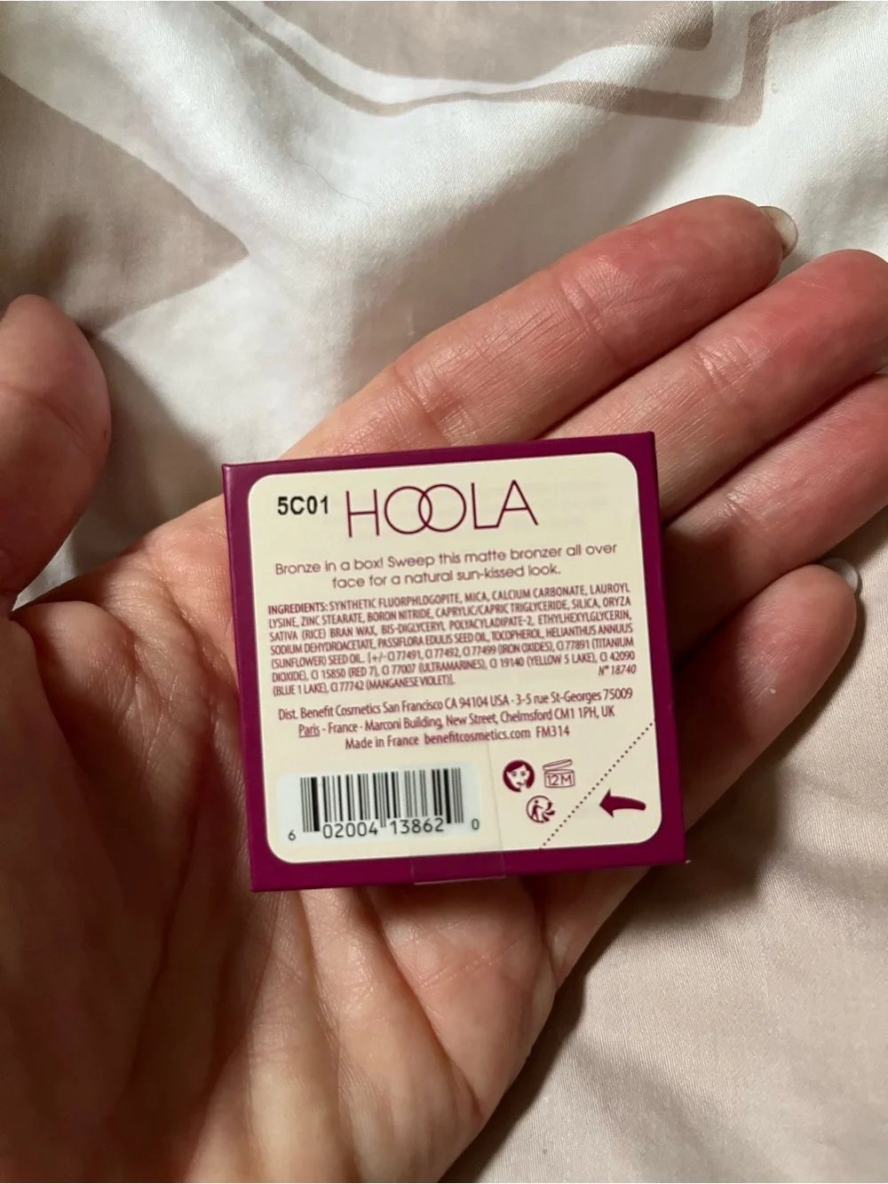 Benefit HOOLA Mini Bronzer Box in Plum and Cream